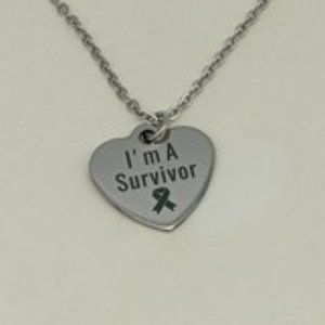 I'm a survivor necklace, cancer awareness necklace, awareness jewelry, survivor
